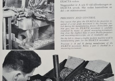 Produktkatalog Exacta ca 1950
